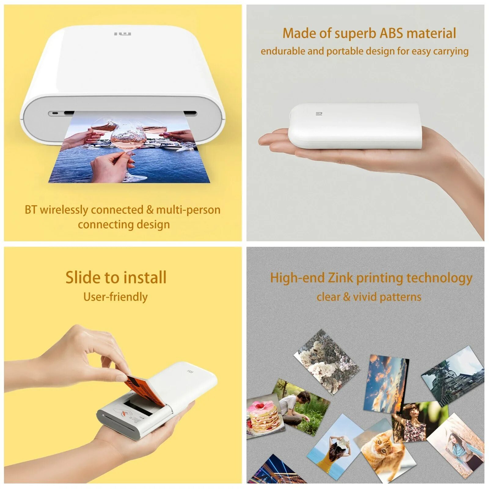 Принтер Принтер дополненной реальности Xiaomi XPRINT Pocket AR Photo Printer Кит