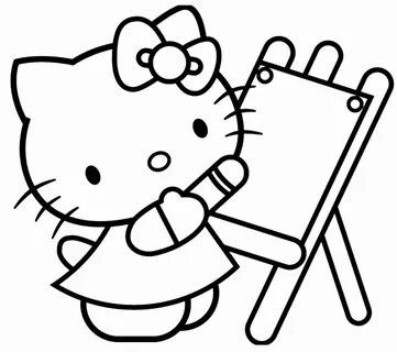 50+ Desenhos para colorir da Hello Kitty - Como fazer em casa