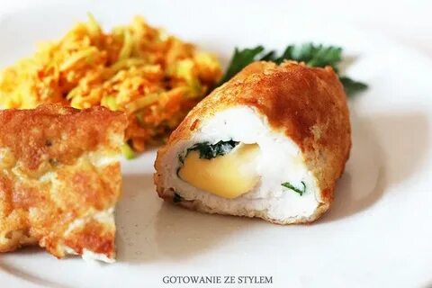 Филе с сыром и зеленью