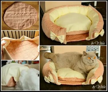 Как сшить лежанку для кота своими руками