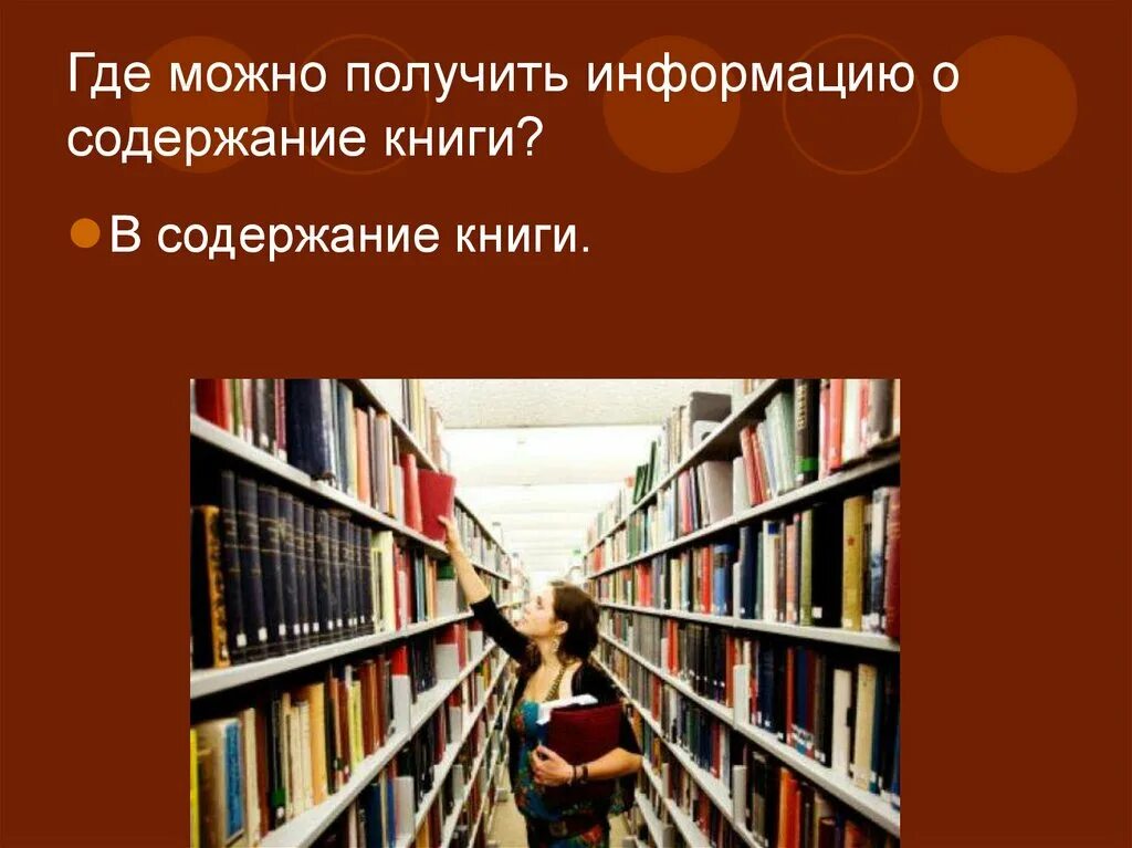 История рассказанная библиотекой. Проект Школьная библиотека. Где можно получить информацию о содержании книги. Информация о содержании книги. Школьная библиотека книги.