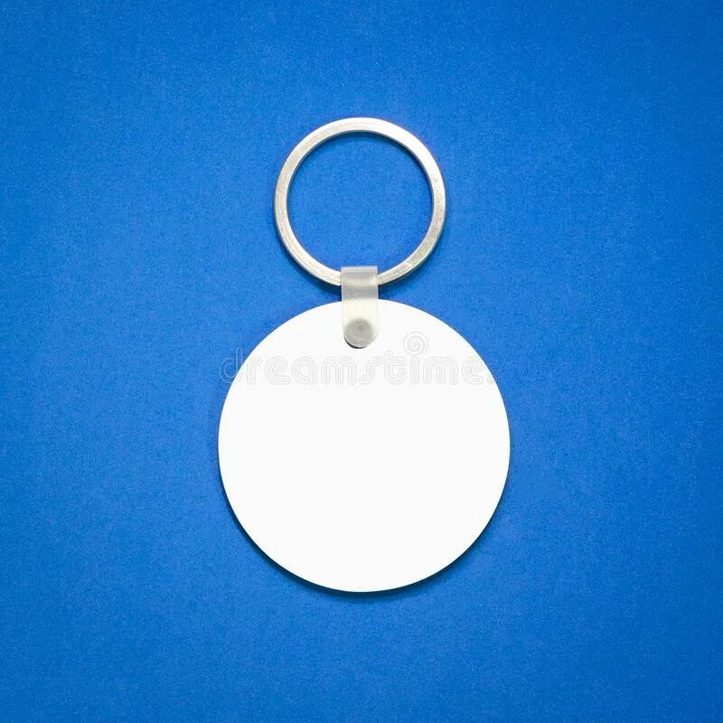 Round key. White Souvenir circle.