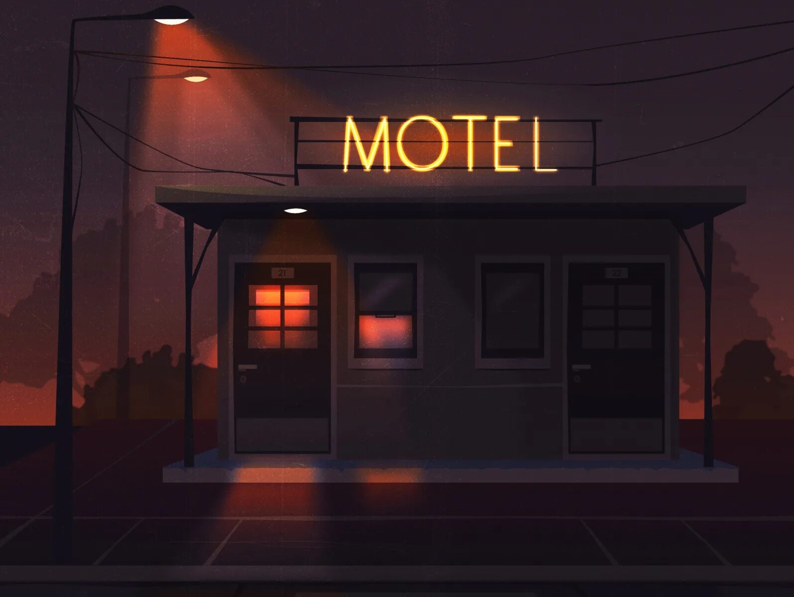 Мотель сансет киберпанк. Придорожный мотель сша 60st. Неон мотель. Придорожный мотель сша ночью. Невада мотель в пустыне.