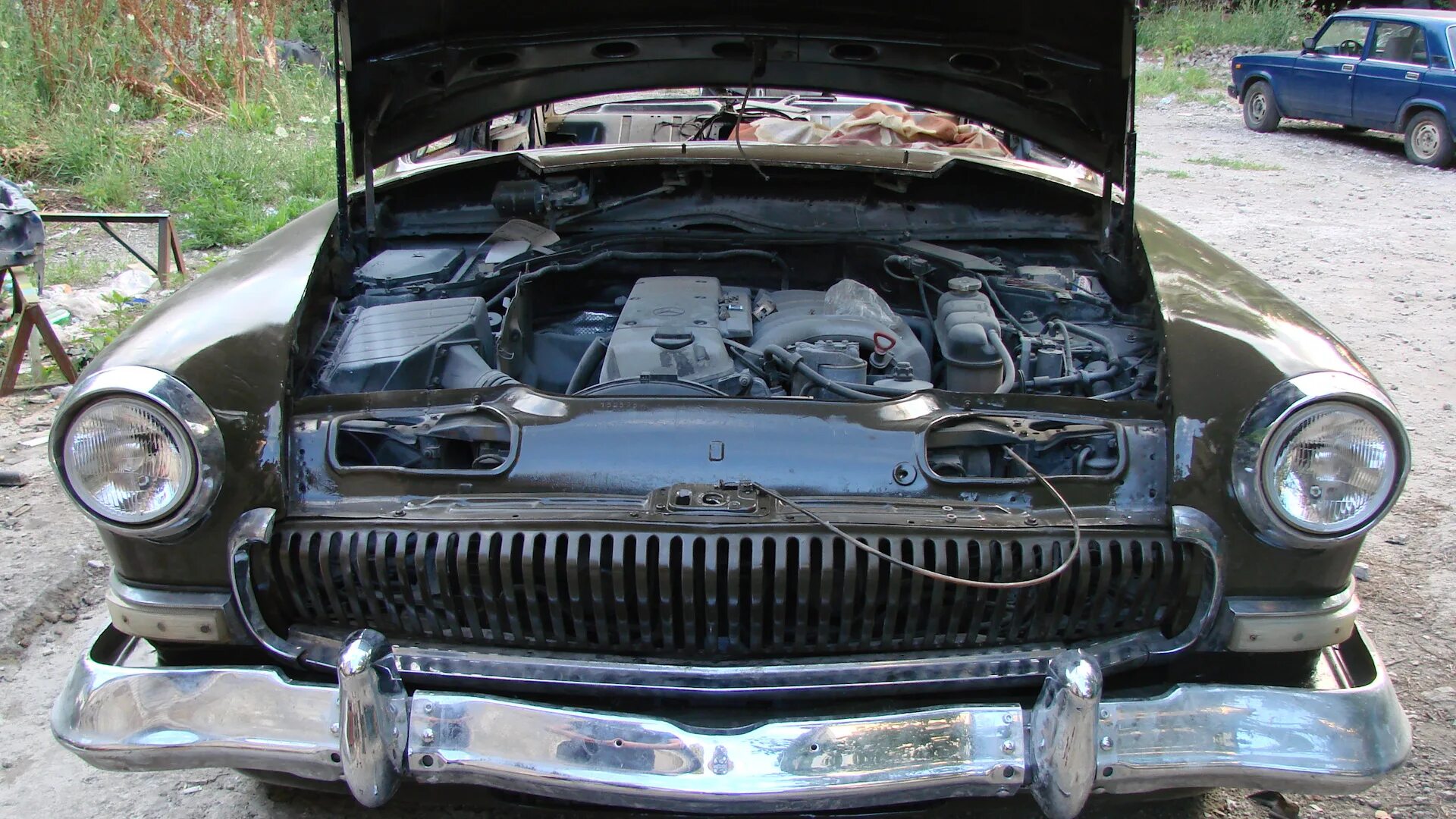 Двигатель мерседес на волгу 21. Волга 124. Волга 124. Газ 24-14. Волга 124 тюнинг.