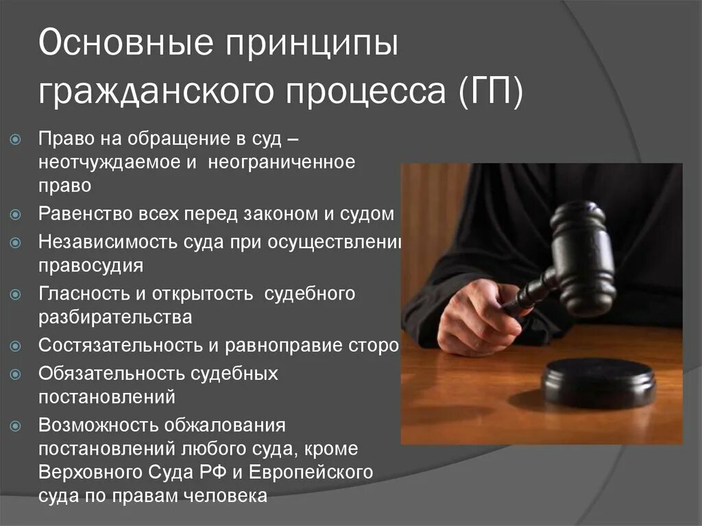 Каким должен быть суд. Гражданско-процессуальное право принципы. Гражданский процесс. Основные принципы гражданского процесса. Гражданский процесс в РФ.