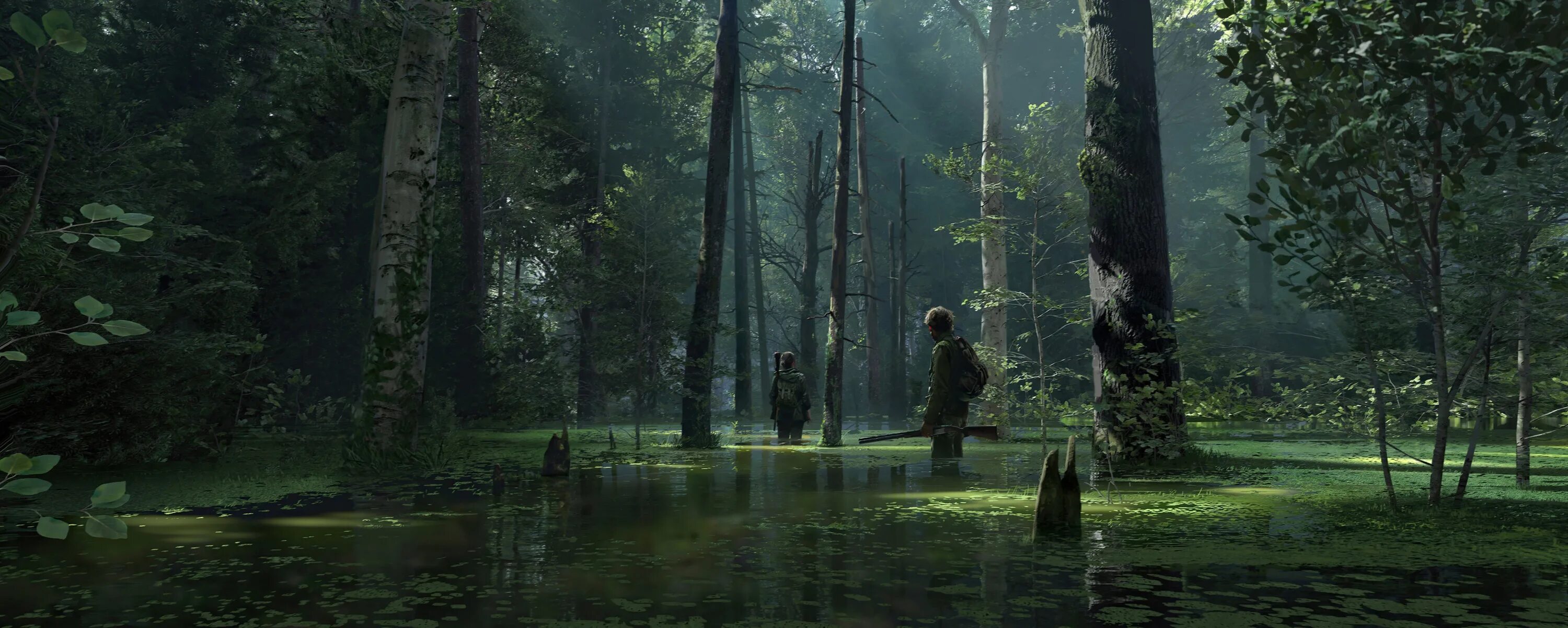 Omitome part 2. The last of us 2 forest. концепт арт the last of us part 2. the last of us 2 природа.