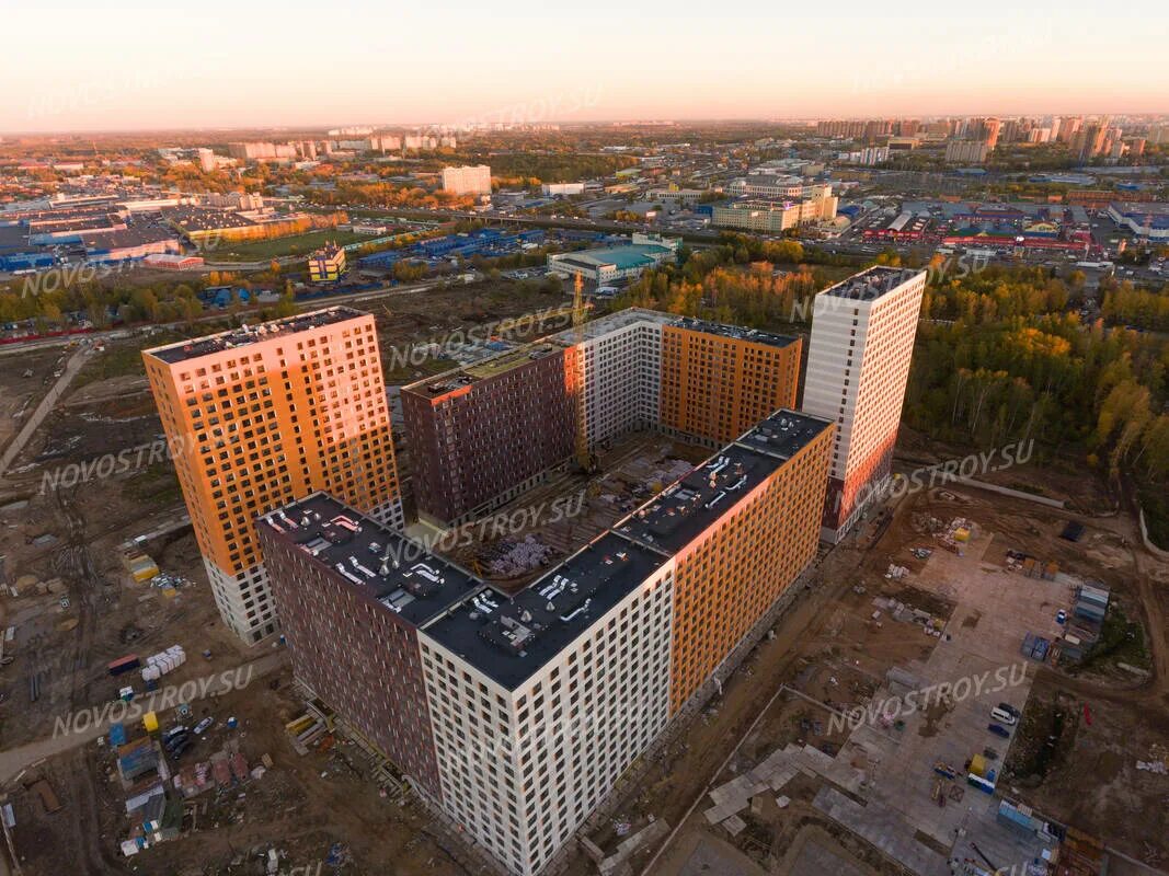 Фото и ход строительства жилого комплекса "Измайловский лес" (ЖК Озерный)