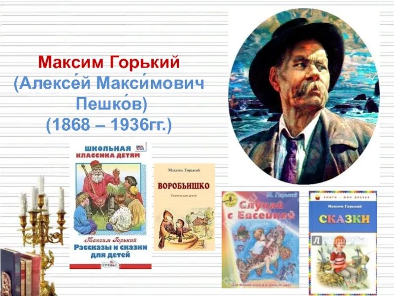 Произведения горького 4 класс. М Горький произведения для детей. Детские произведения Максима Горького. Произведение Алексея Горького. Произведения Горького список для детей.