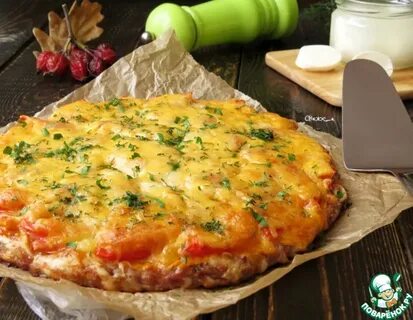 Пицца из пельменного теста