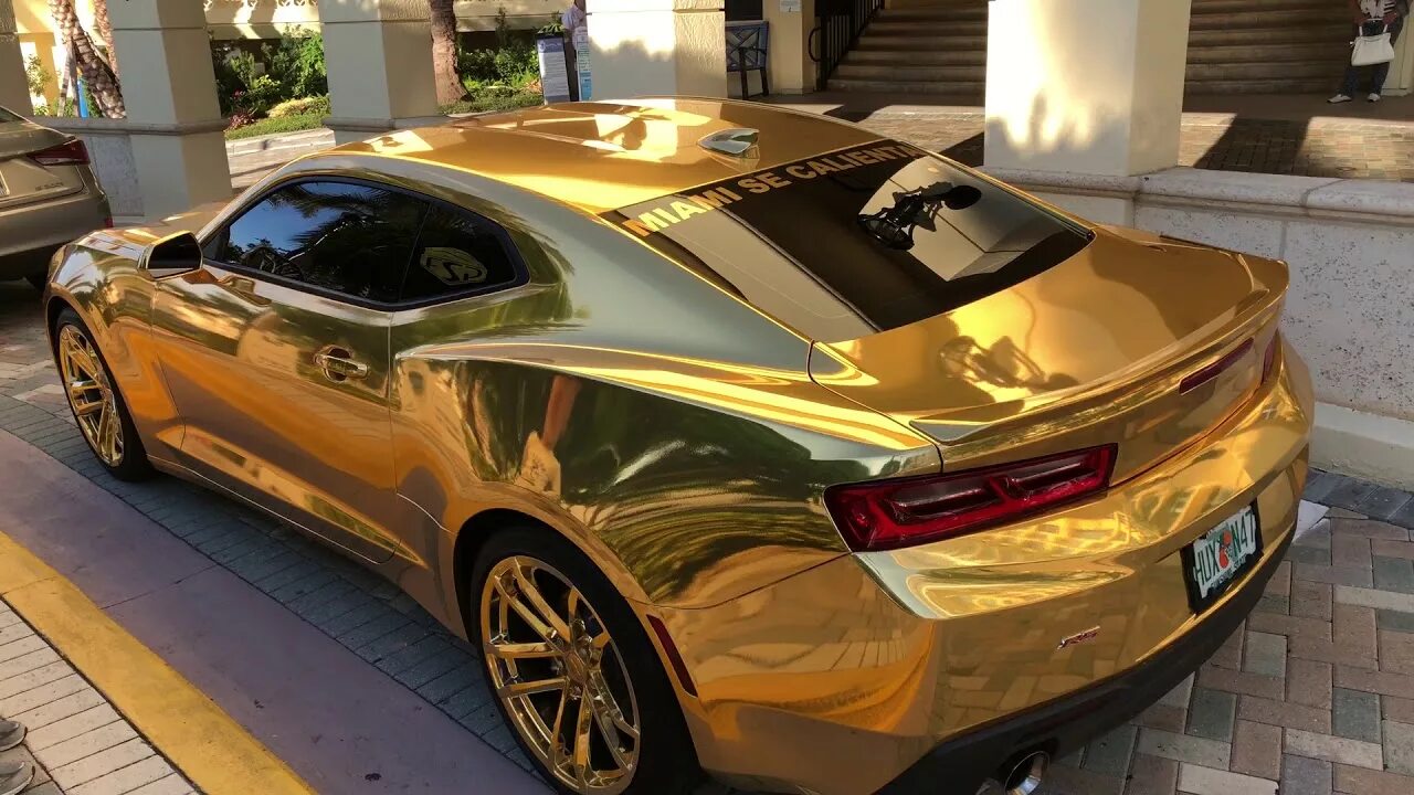 Gold car