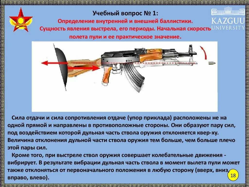 Выстрел это физическое. Внутренняя баллистика АК 74. Внутренняя и внешняя баллистика огневая подготовка. Явление выстрела и его периоды. Явление выстрела начальная скорость пули.