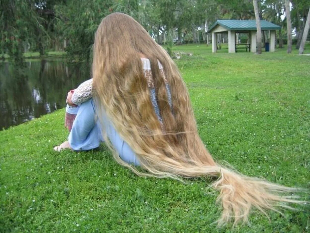 Pulling long haired