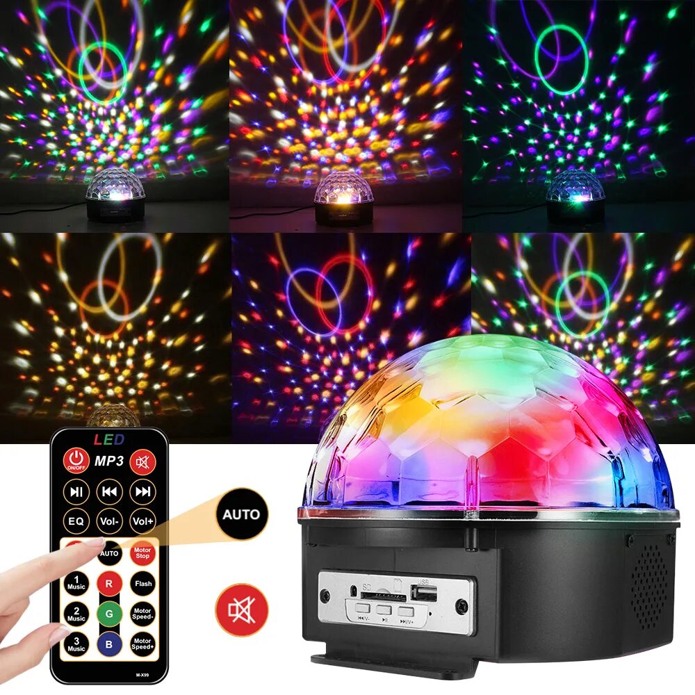 Mp3 led. Светодиодный диско-шар led magic ball light x-11. дискошар led magic с bluetooth. световые диско шары led fire balls. диско шар mp3 led magic ball light.