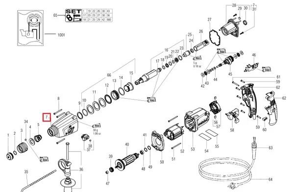 Порядок сборки редуктора metabo uhe 2250 multi Купить METABO корпус сверла BS 18 LTX BL и 343438370 (11022049597) с доставкой в