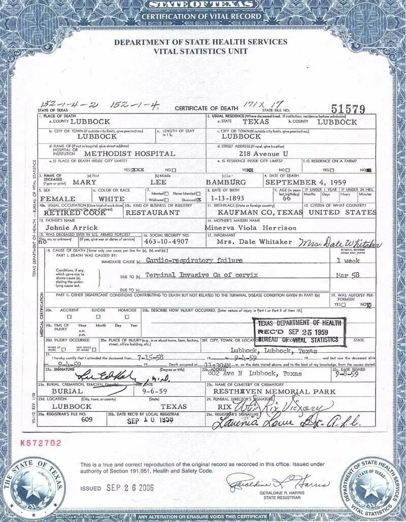 Death Certificate USA. Georgia Birth Certificate. Death Certificate in England.
