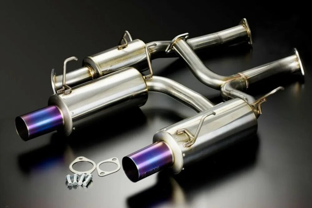 Тюнинговый выхлоп. Toda s2000 exhaust. пайп выхлопной системы. выхлопная система автомобиля. выхлопная труба.