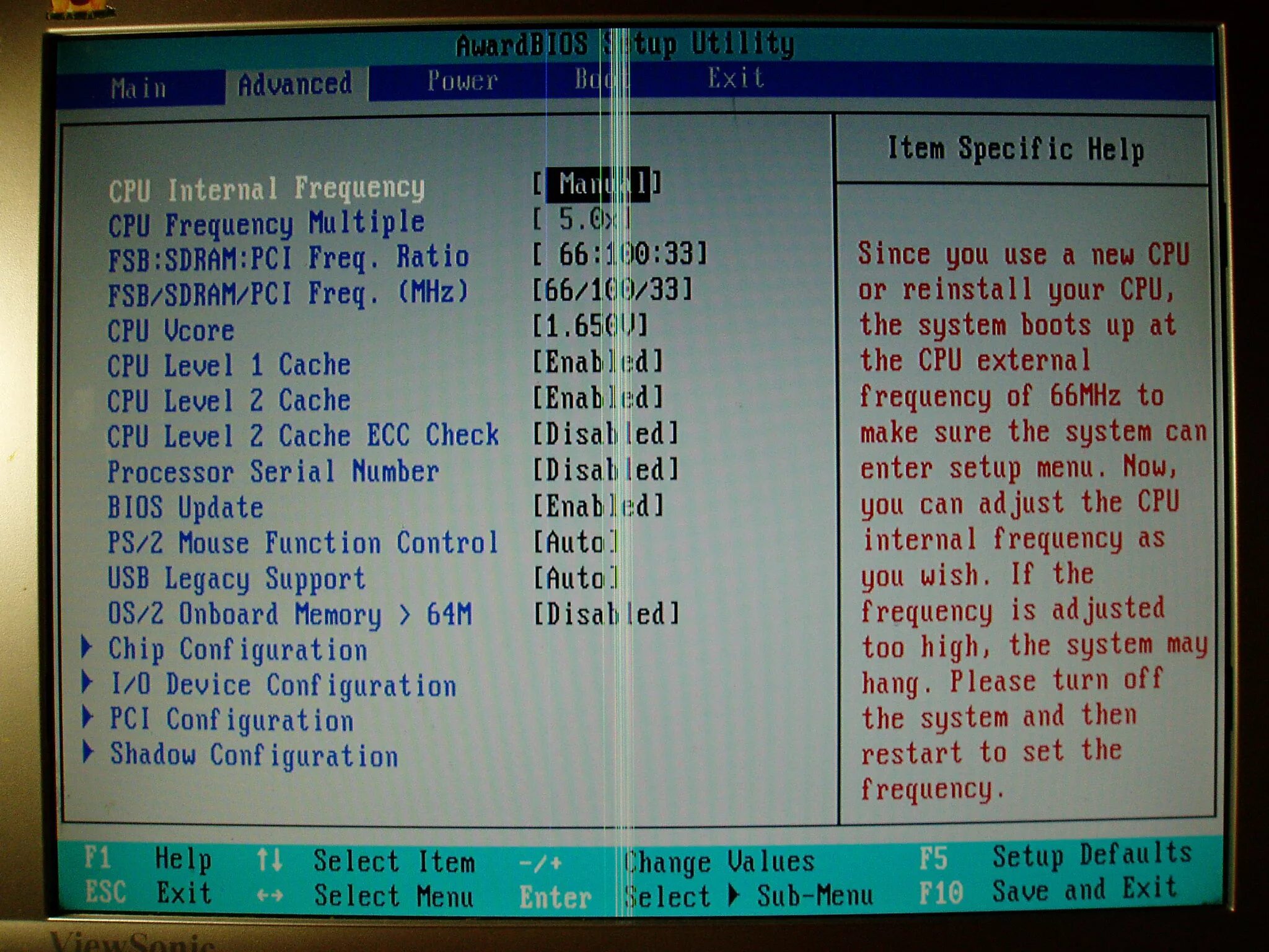 Cpu memory changed. Cpu frequency. cpu external frequency mhz.