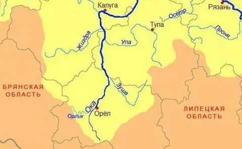 Река ока ее притоки