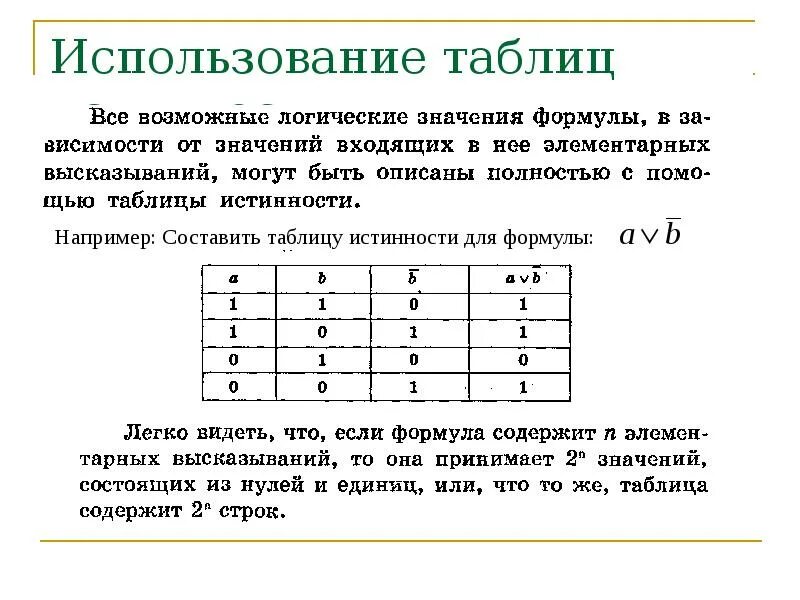 Что такое составить таблицу. Таблица истинности формулы. таблица истины информатика. формулы истинности информатика. составить таблицу истинности для формулы.