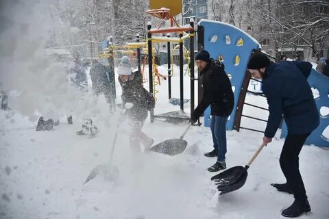 Снежный циклон в москве