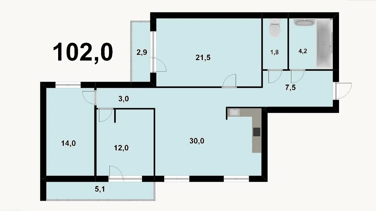 квартиры 102