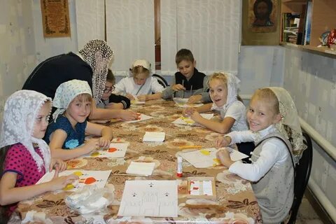 Первое занятие в воскресной школе