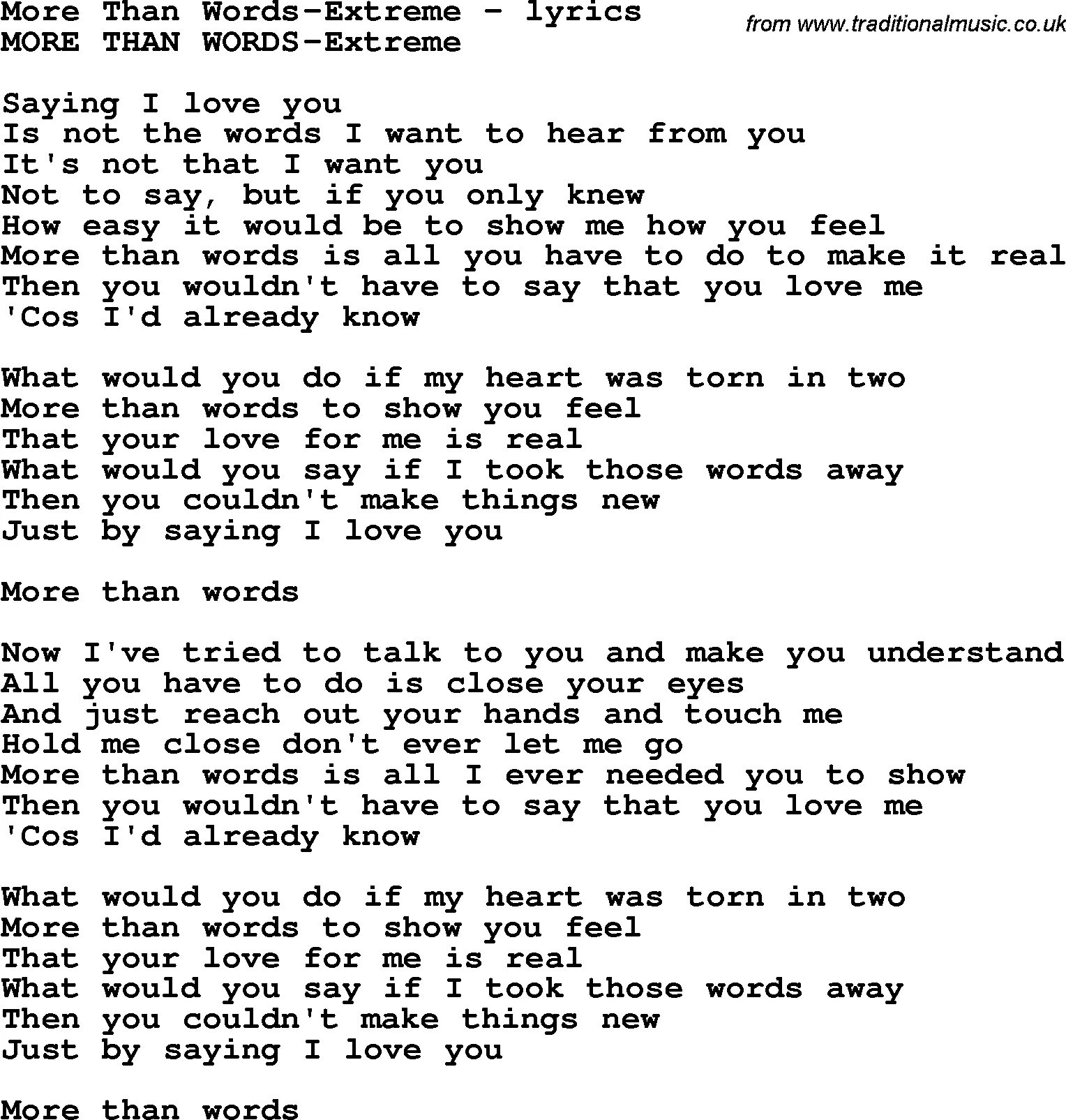 What did you hear me say. More than Words extreme текст. Текст песни more than Words. Текст Word. More текст.