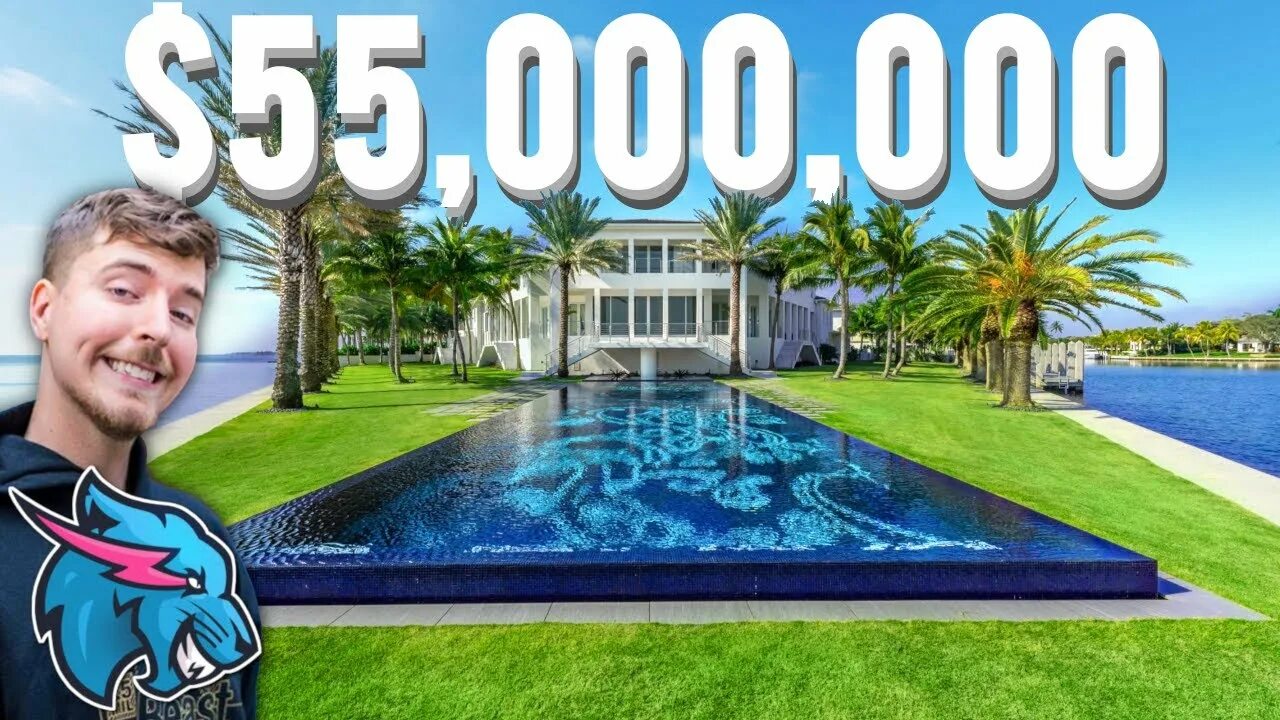 INSIDE MRBEAST'S NEW $55,000,000 MANSION! - YouTube