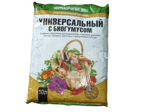 Биогумус 10л. Грунт универсальный с биогумусом 10л (паб). грунт &quot;универсальный с биогумусом&quot; 5л. (паб). грунт &quot;универсальный с биогумусом&quot; 50л паб. грунт для рассады (10л) пермагробизнес.