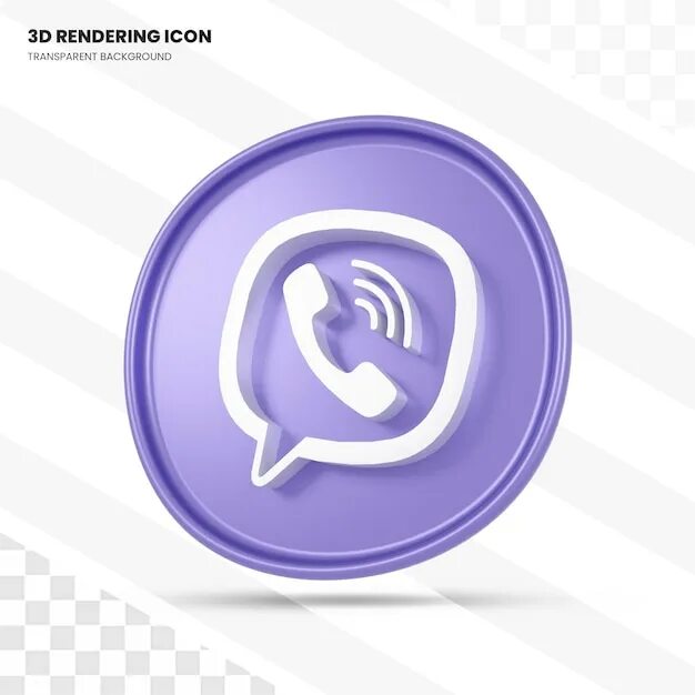 Viber 3. Объемные иконки вайбер. Иконка Viber 3d.