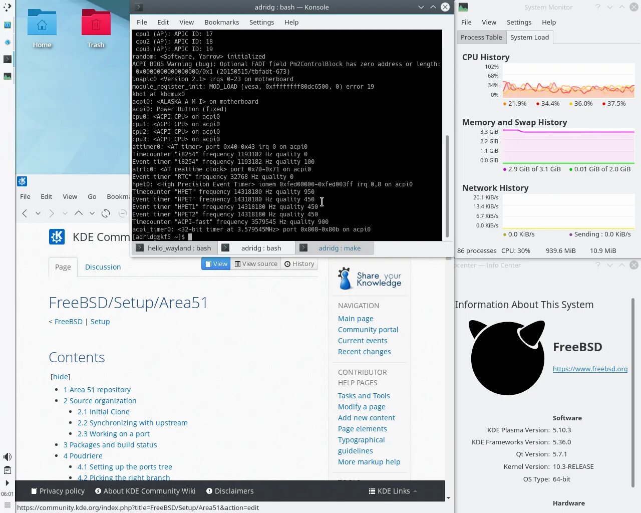 Freebsd настройка сети. Freebsd kde 5 plasma. kde под freebsd. freebsd скриншоты. патчить kde под freebsd.