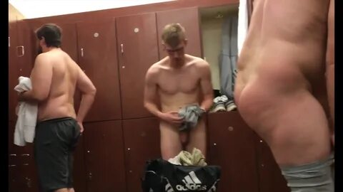 Man Changing Locker Room. 