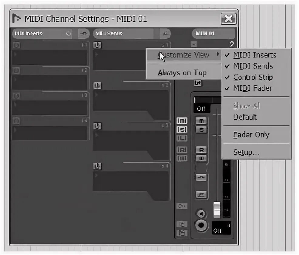 Channel setup