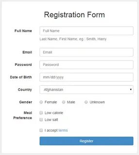 Bootstrap 3 form