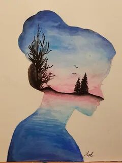 Рисунок из акварели легкий