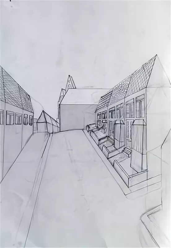 Четвертая перспектива. Угол комнаты с двумя точками схода. Перспектива с четырьмя точками схода. Четвертая перспектива. Аксонометрическая перспектива.