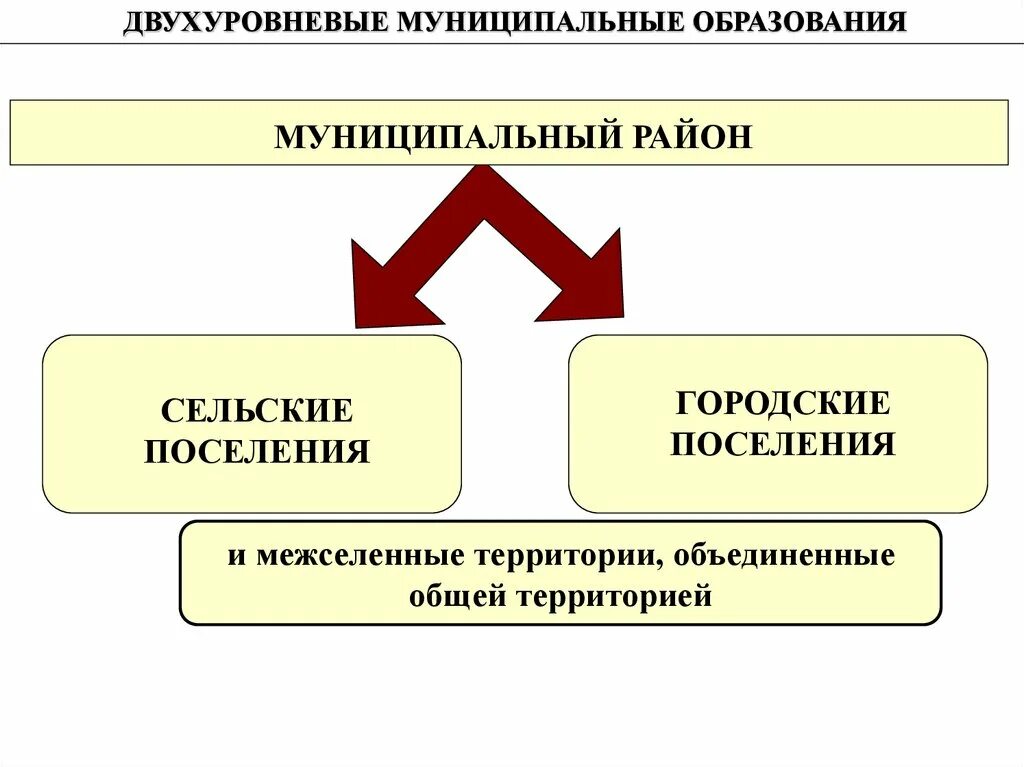 Муниципальный несколько объединенных общей территорией. Двухуровневая система местного самоуправления. Двухуровневая система местного самоуправления в РФ. Двухуровневые муниципальные образования. Двухуровневая модель местного самоуправления.