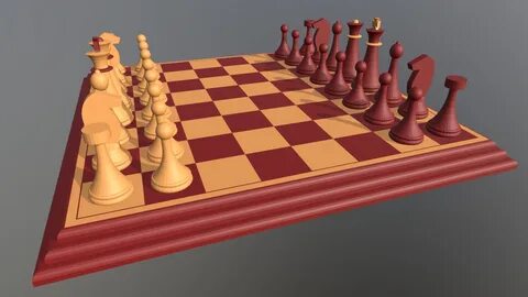 - Шахматный набор - 3D model by kolomna3dacad.