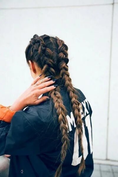 Заплела косички фото