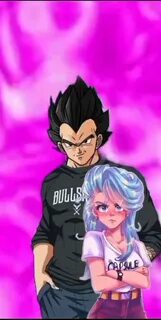 Vegeta and Bulma, facial expression, pink, sayain Prince, dragon Ball z, an...