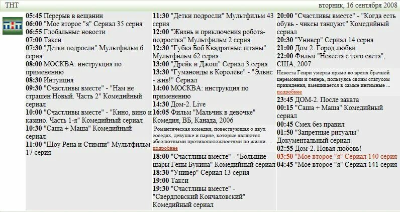 Тнт программа 26 января. Программа тнт на вторник 19 00.