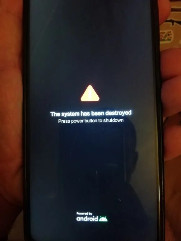 The system has been destroyed xiaomi redmi