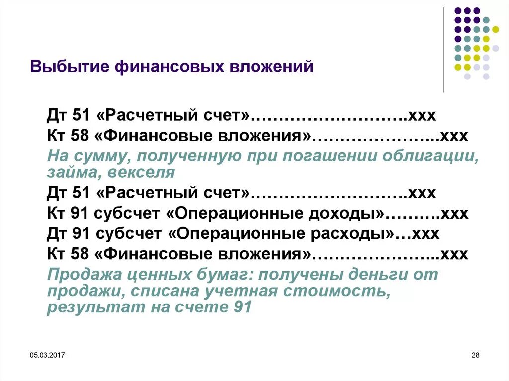 Финансовый результат от выбытия ос