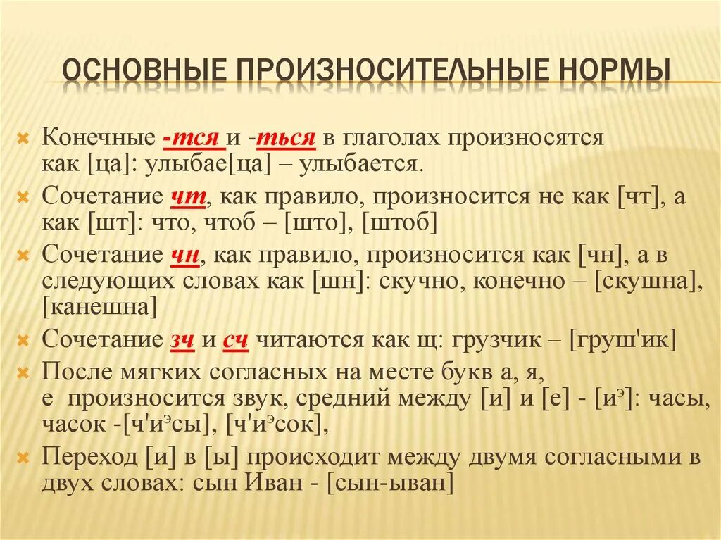 Понятие произношение. Понятие произношение