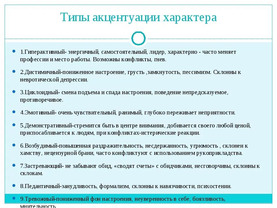 Акцентуации характера по а е личко. Типы акцентуированных характеров. Типы акцентуации характера. Акцентуация характера виды. Типы акцентуации характера в психологии.