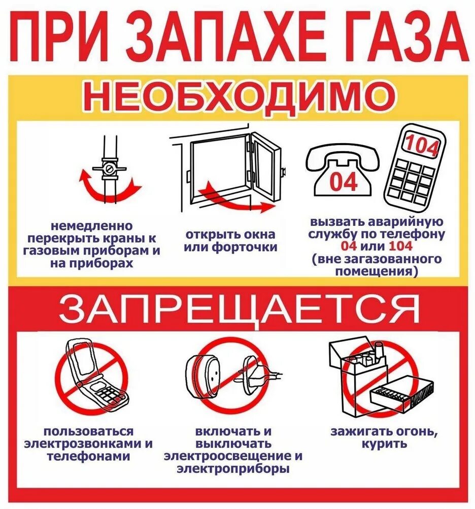 Запах газа телефон