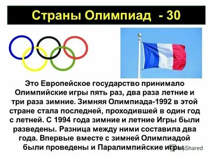 Столицы олимпиад по годам