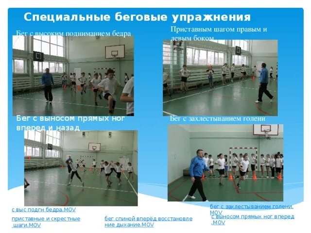 Физкультура беговые упражнения. Специальные беговые упражнения на уроке физкультуры. задачи специальных беговых упражнений. физ-ра спец. беговые упражнения.. приставным шагом правым боком.
