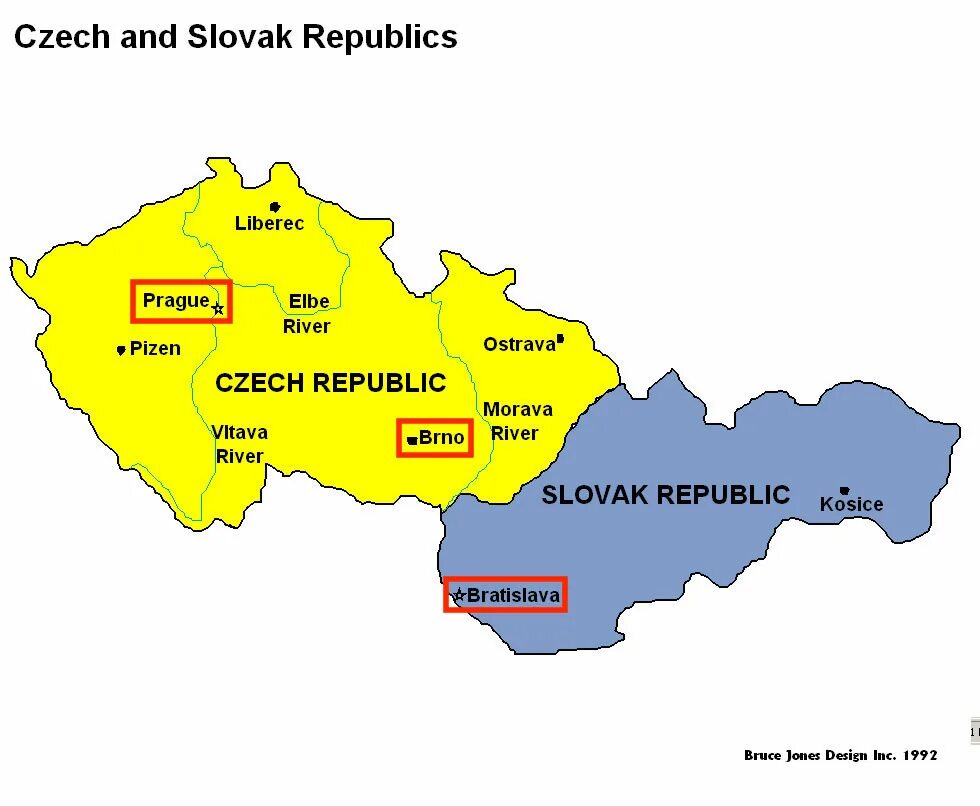 Границы чехословакии. Разделение Чехословакии на Чехию и Словакию. Разделение Чехословакии 1993. Чехословакия 1993. Распад Чехословакии карта.