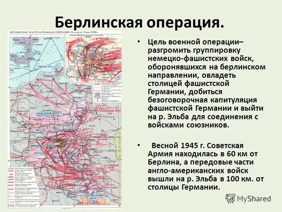 Цель берлинской операции